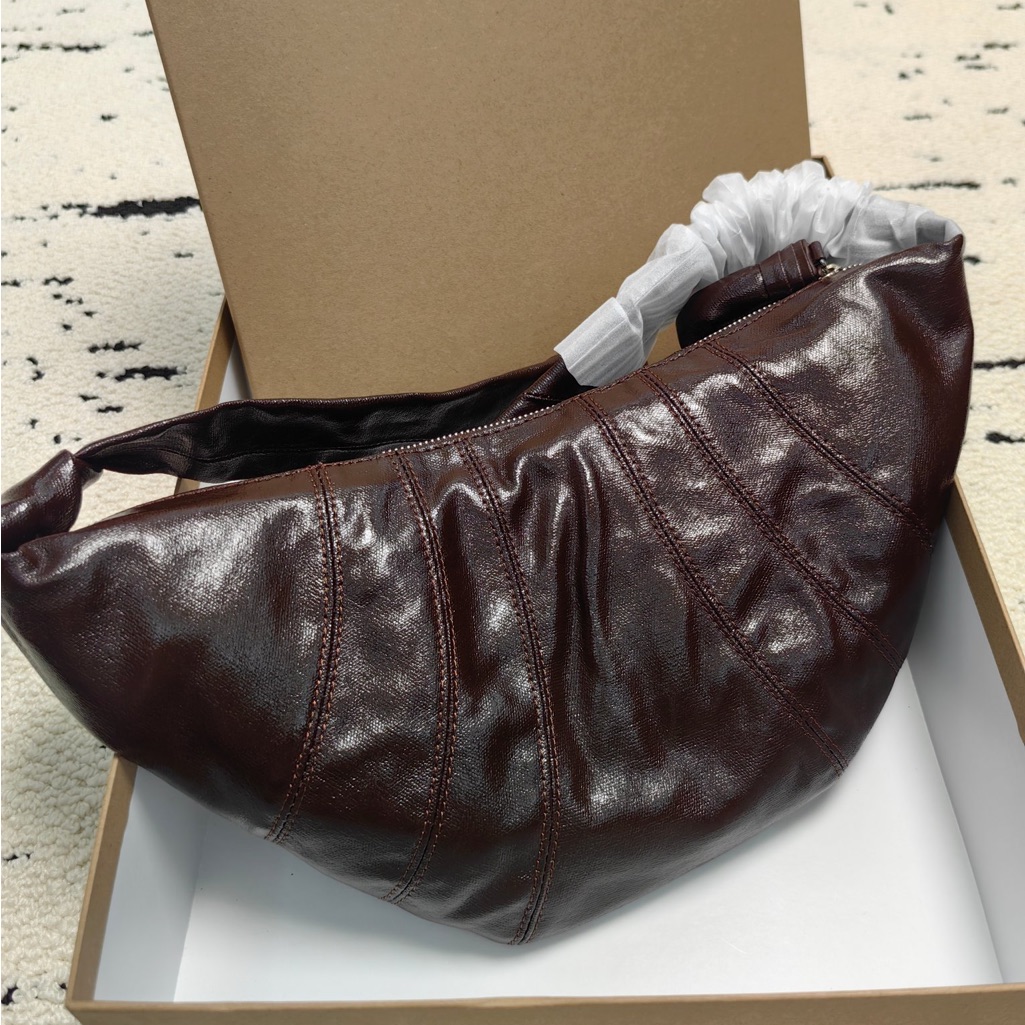 Lemaire Croissant Bag - Brown Coated Version